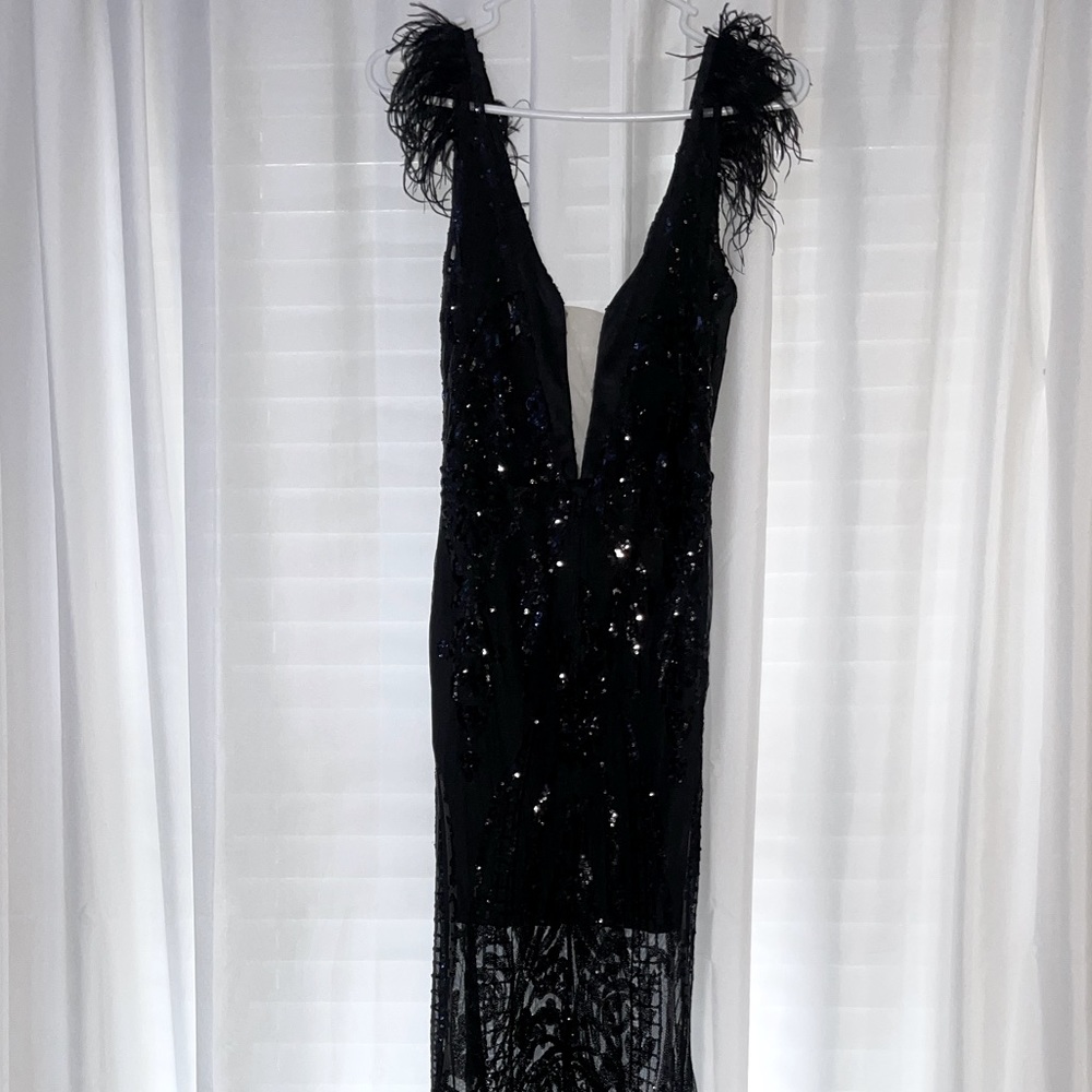 Black fashion nova evening gown